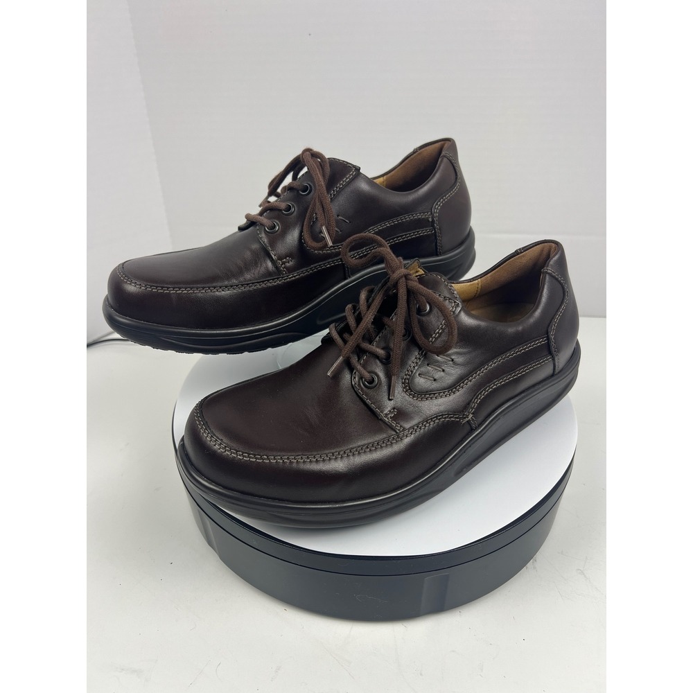 Waldlaufer Mens Brown Leather Lace Up Orthopedic Walking Shoes 8.5 Comfort Tyler